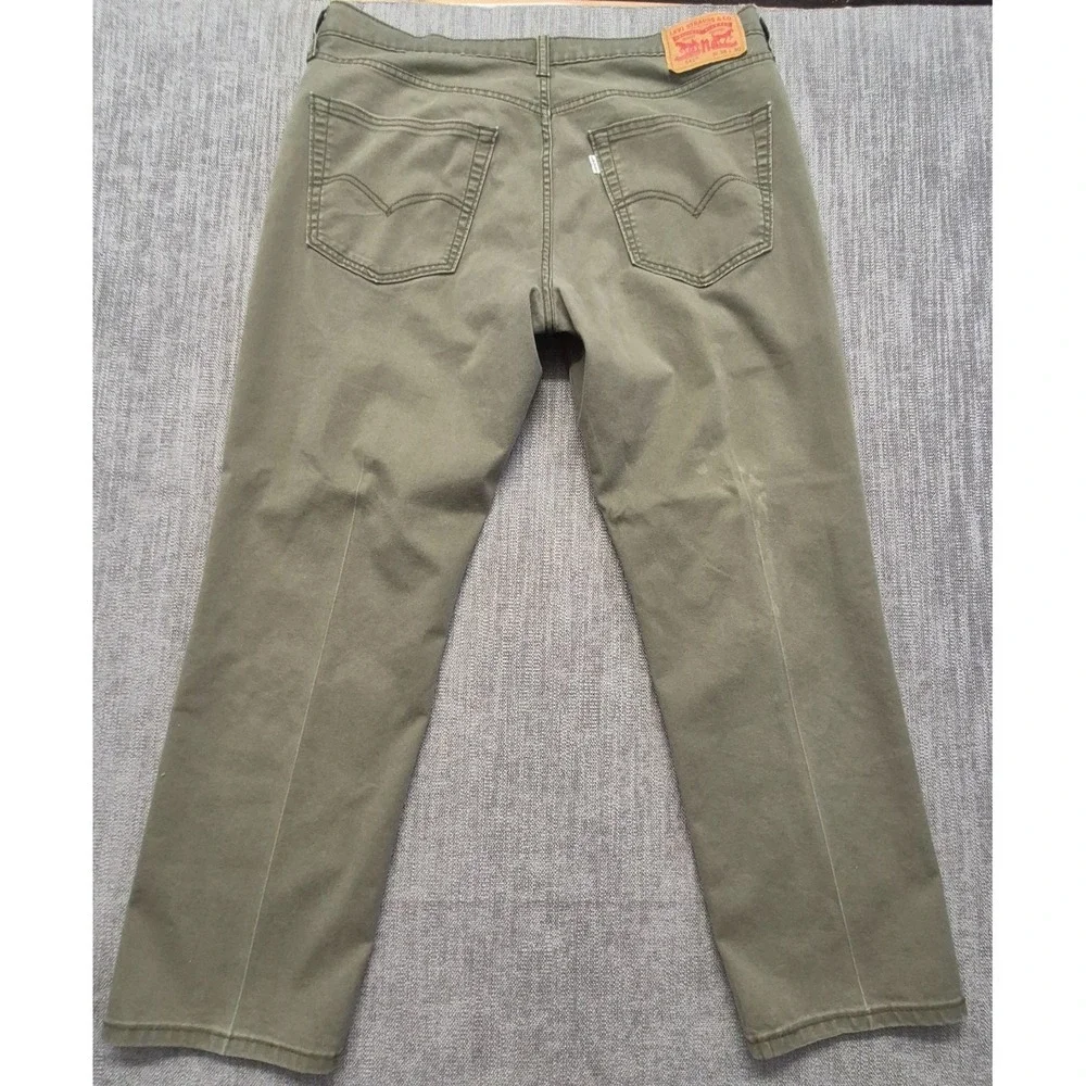 Levi's 541 Athletic Taper Men's 36x30 Olive Green Stretch Pants Chino 541-0196